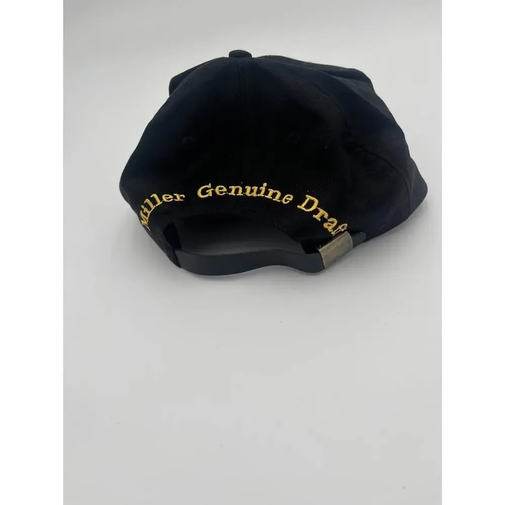 Vintage New Miller Genuine Draft Black and Yellow Snapback Hat